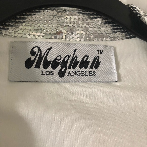 Meghan LA silver sequin fringe kimono cardigan - Picture 4 of 8